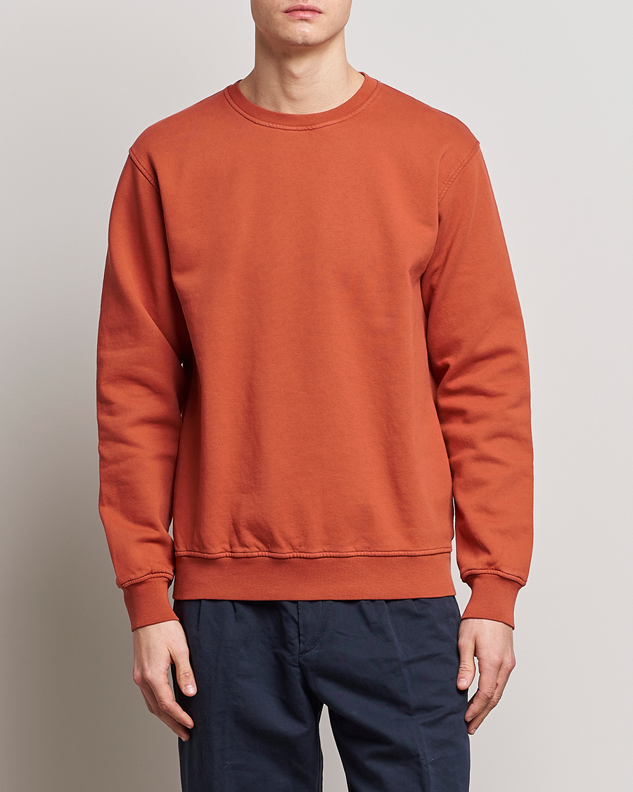 Heren | Truien | Colorful Standard | Classic Organic Crew Neck Sweat Dark Amber