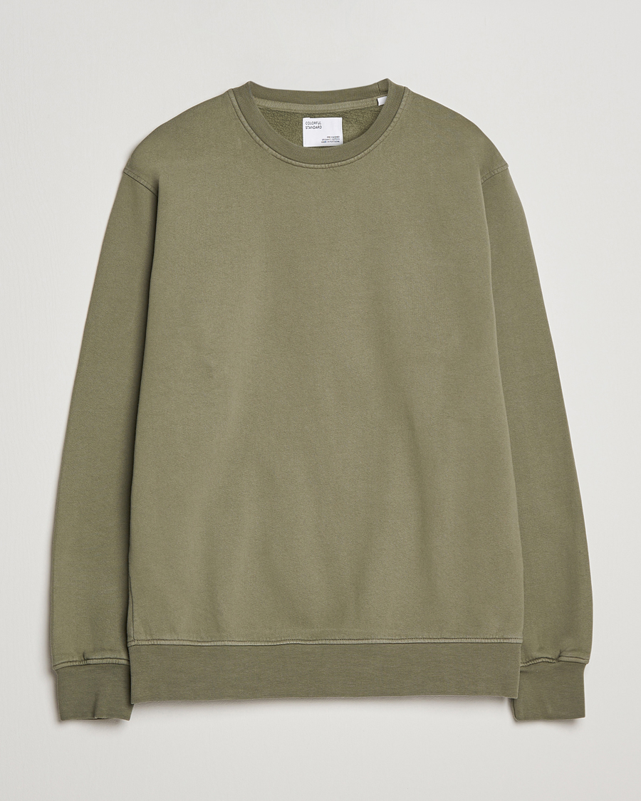 Heren | Colorful Standard | Colorful Standard | Classic Organic Crew Neck Sweat Dusty Olive