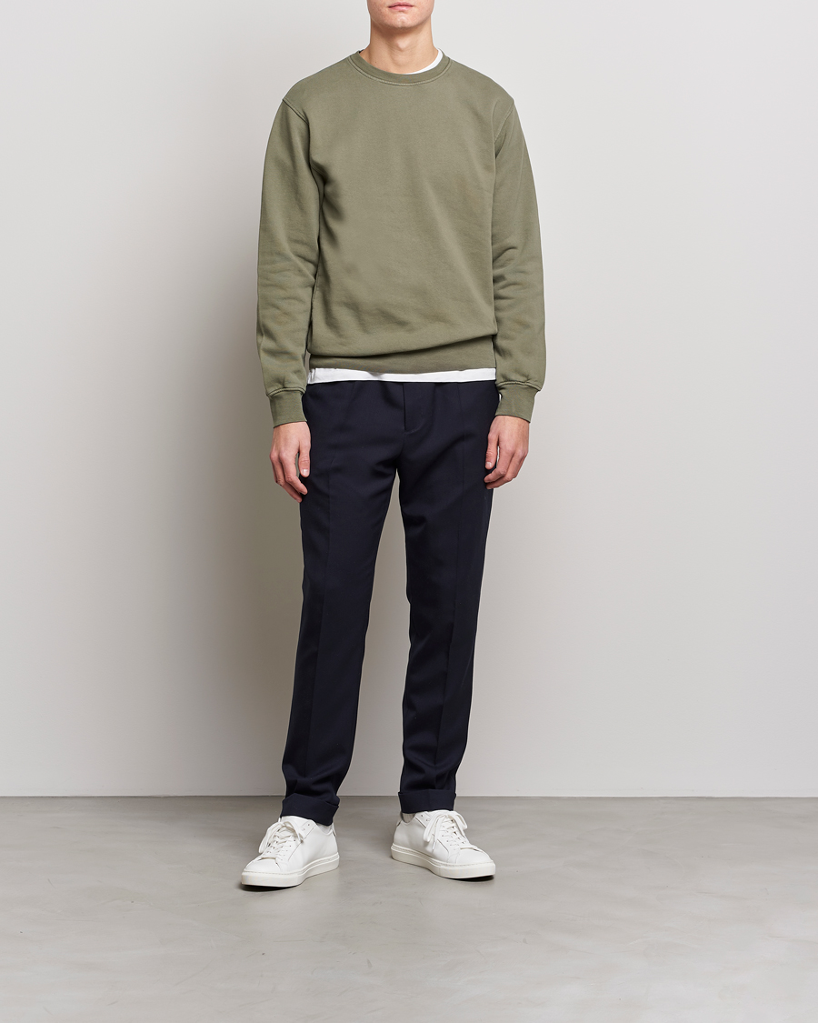 Heren | Truien | Colorful Standard | Classic Organic Crew Neck Sweat Dusty Olive