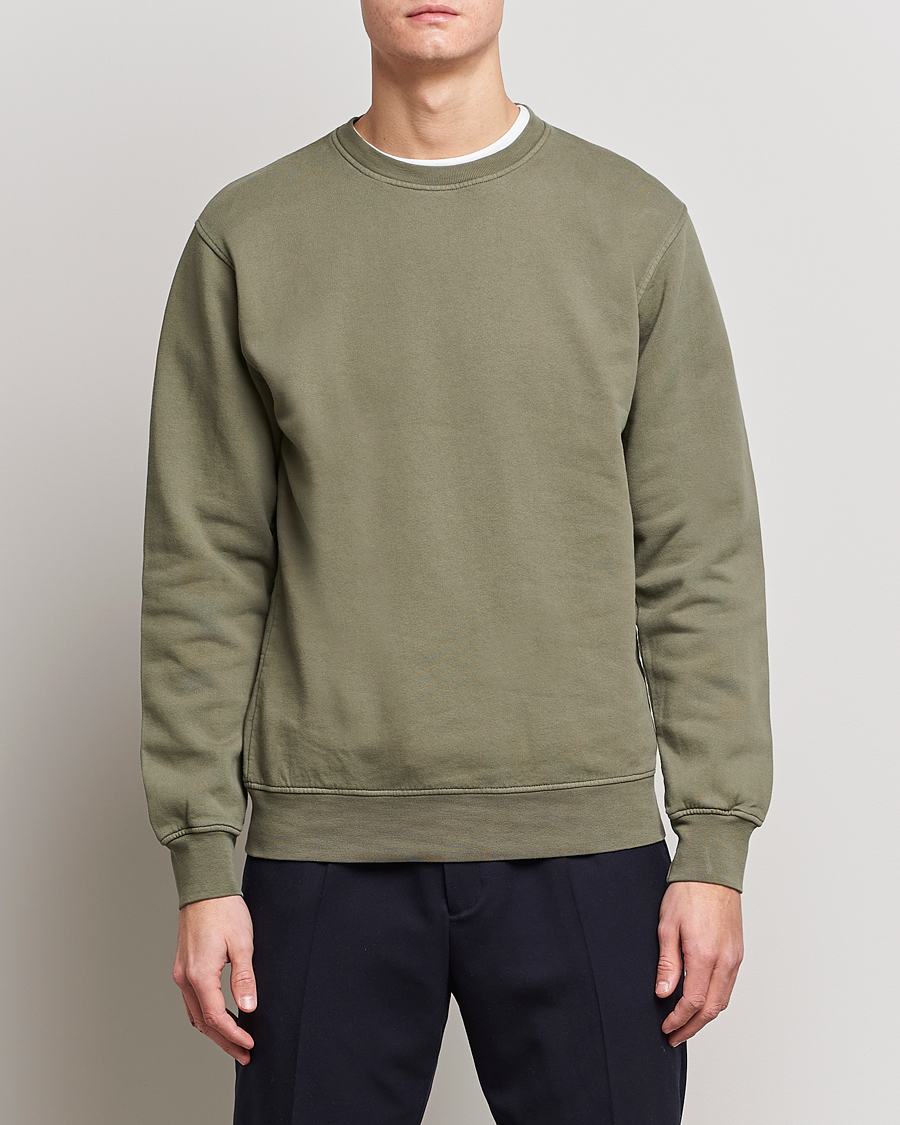 Heren | Kleding | Colorful Standard | Classic Organic Crew Neck Sweat Dusty Olive