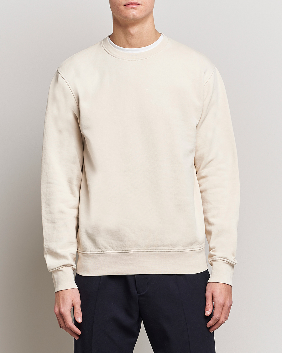 Heren | Sweatshirts | Colorful Standard | Classic Organic Crew Neck Sweat Ivory White