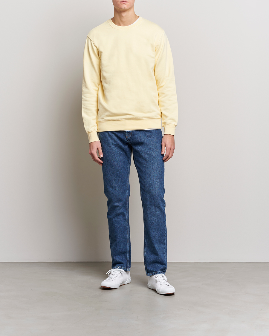 Heren | Truien | Colorful Standard | Classic Organic Crew Neck Sweat Soft Yellow