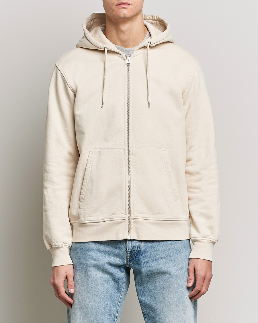 Heren | Kleding | Colorful Standard | Classic Organic Full Zip Hood Ivory White