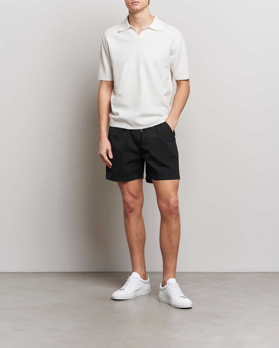 Heren | Korte broek | Colorful Standard | Classic Organic Twill Drawstring Shorts Deep Black