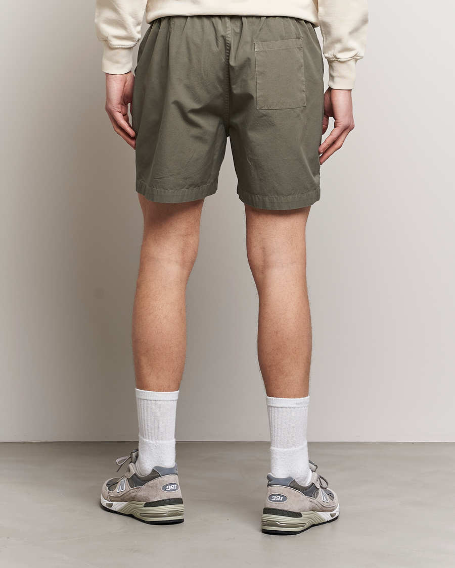 Heren | Korte broek | Colorful Standard | Classic Organic Twill Drawstring Shorts Dusty Olive