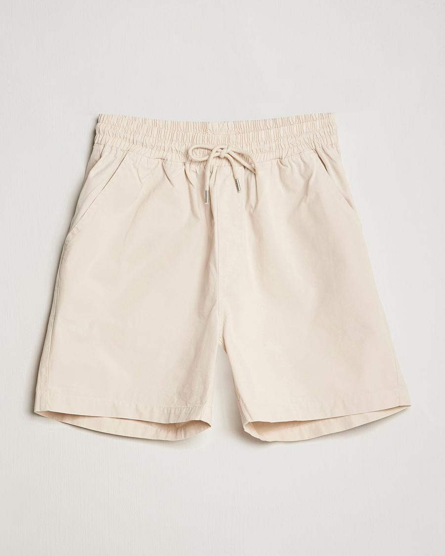 Heren |  | Colorful Standard | Classic Organic Twill Drawstring Shorts Ivory White
