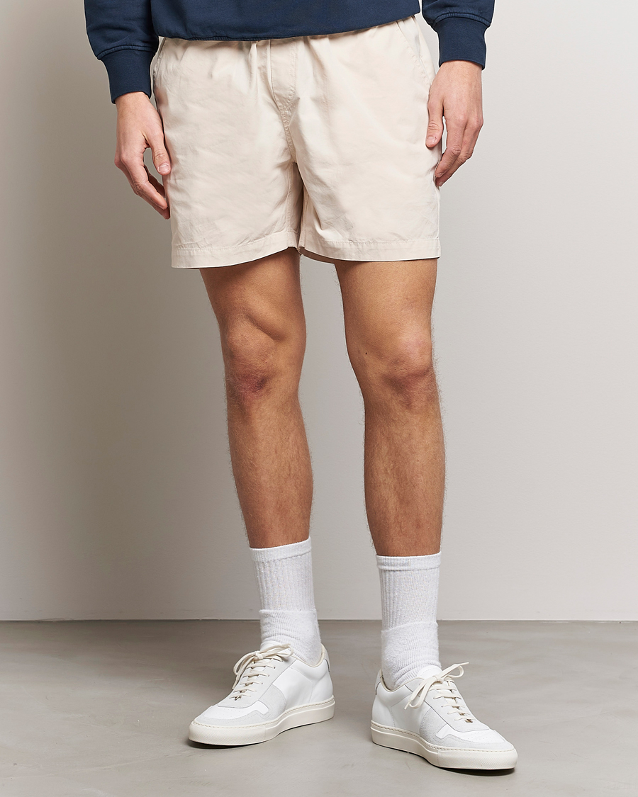 Heren | Colorful Standard | Colorful Standard | Classic Organic Twill Drawstring Shorts Ivory White