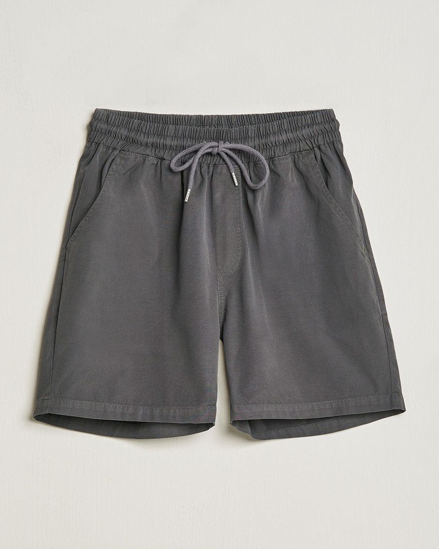 Heren | Korte broek | Colorful Standard | Classic Organic Twill Drawstring Shorts Lava Grey