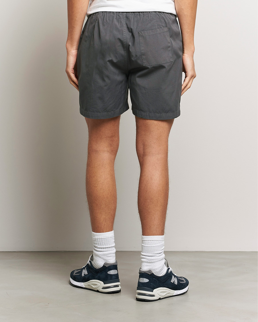 Heren | Korte broek | Colorful Standard | Classic Organic Twill Drawstring Shorts Lava Grey