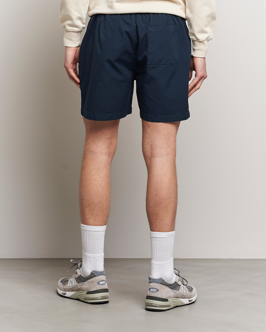 Heren | Korte broek | Colorful Standard | Classic Organic Twill Drawstring Shorts Navy Blue