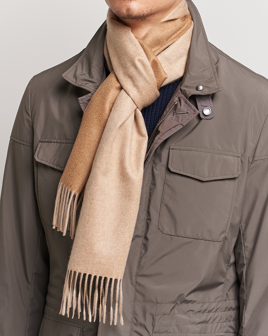 Heren | Italian Department | Piacenza Cashmere | Vicuna/Baby Cashmere Scarf Camel