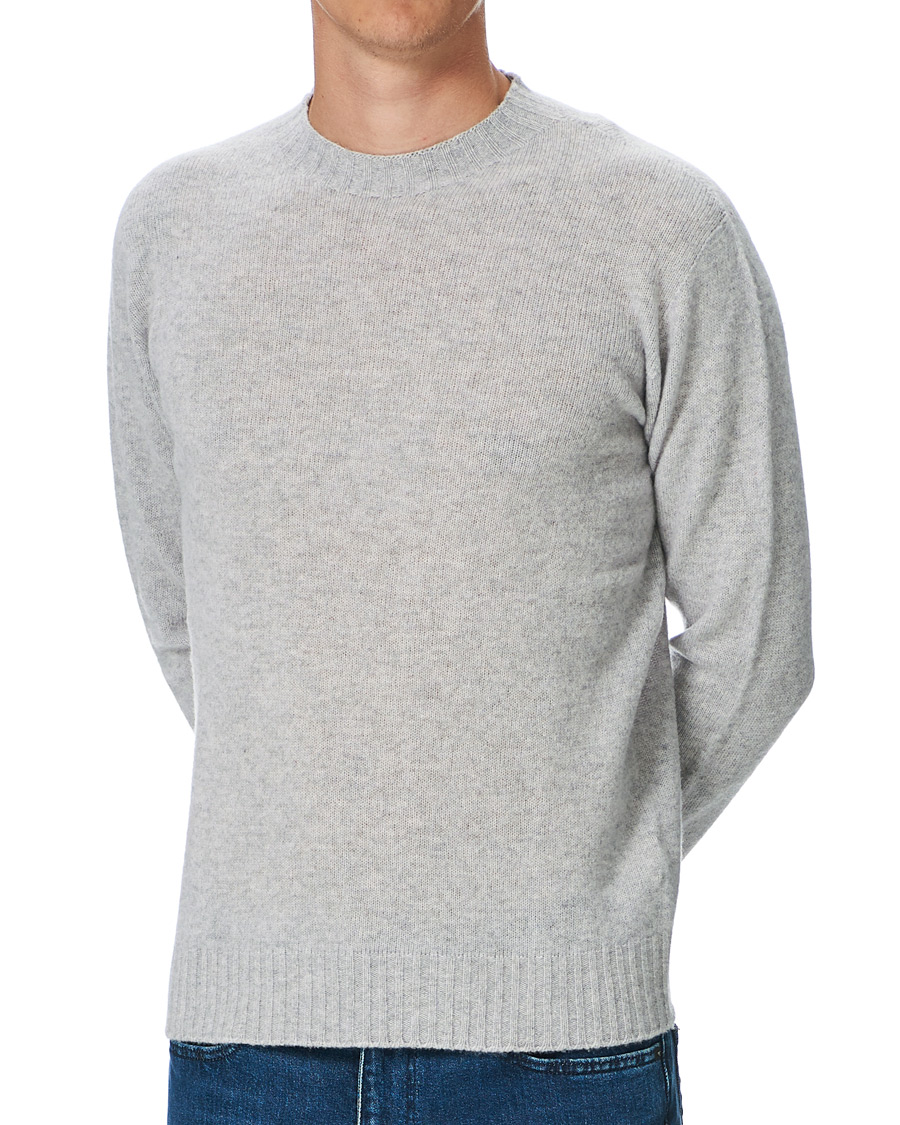 Heren | Truien | Altea | Wool/Cashmere Crew Neck Sweater Light Grey