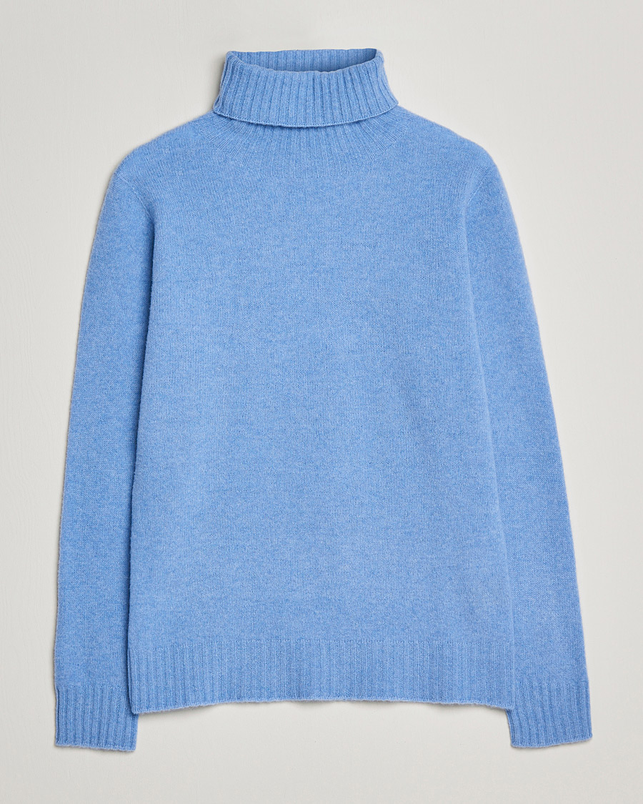 Heren | Truien | Altea | Wool/Cashmere Turtleneck Sweater Light Blue
