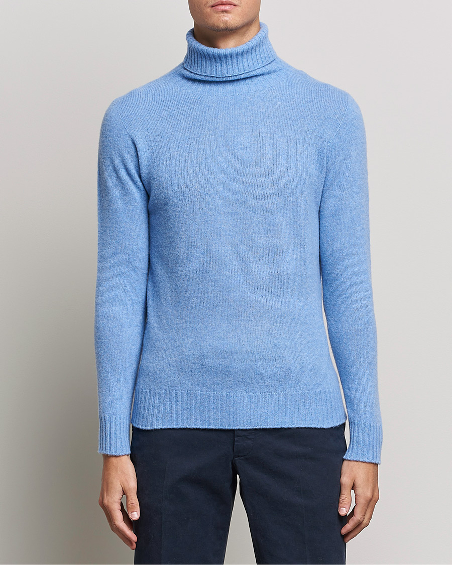 Heren | Truien | Altea | Wool/Cashmere Turtleneck Sweater Light Blue