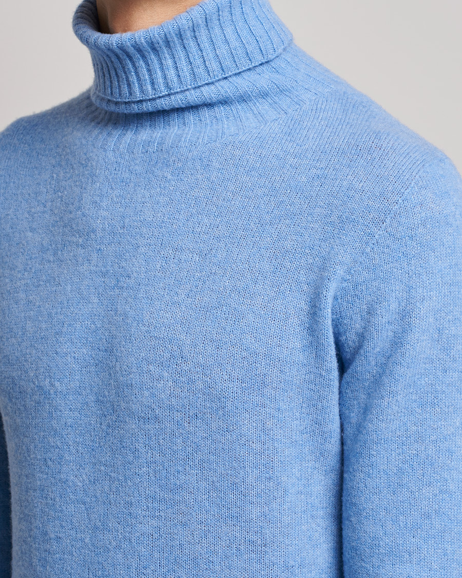 Heren | Truien | Altea | Wool/Cashmere Turtleneck Sweater Light Blue