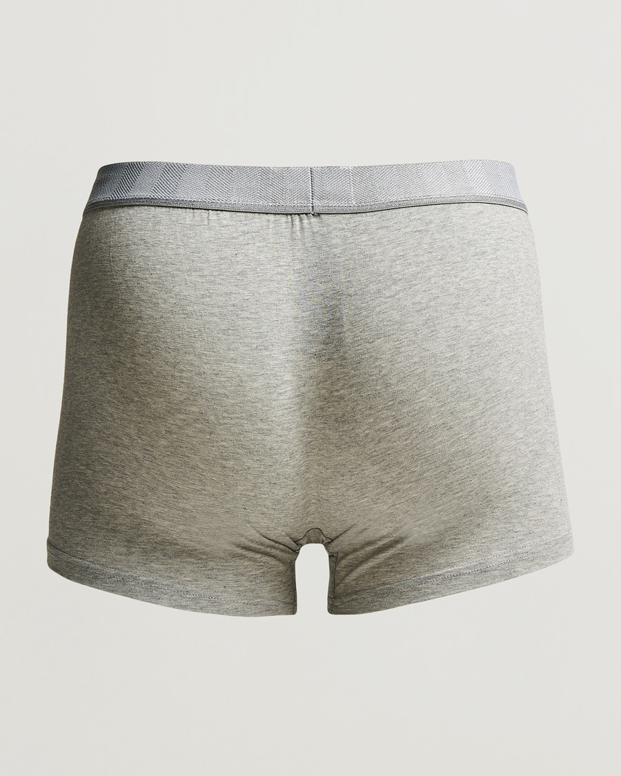 Heren | Ondergoed | Zegna | Cotton Stretch Boxer Bi-Pack Grey Heather