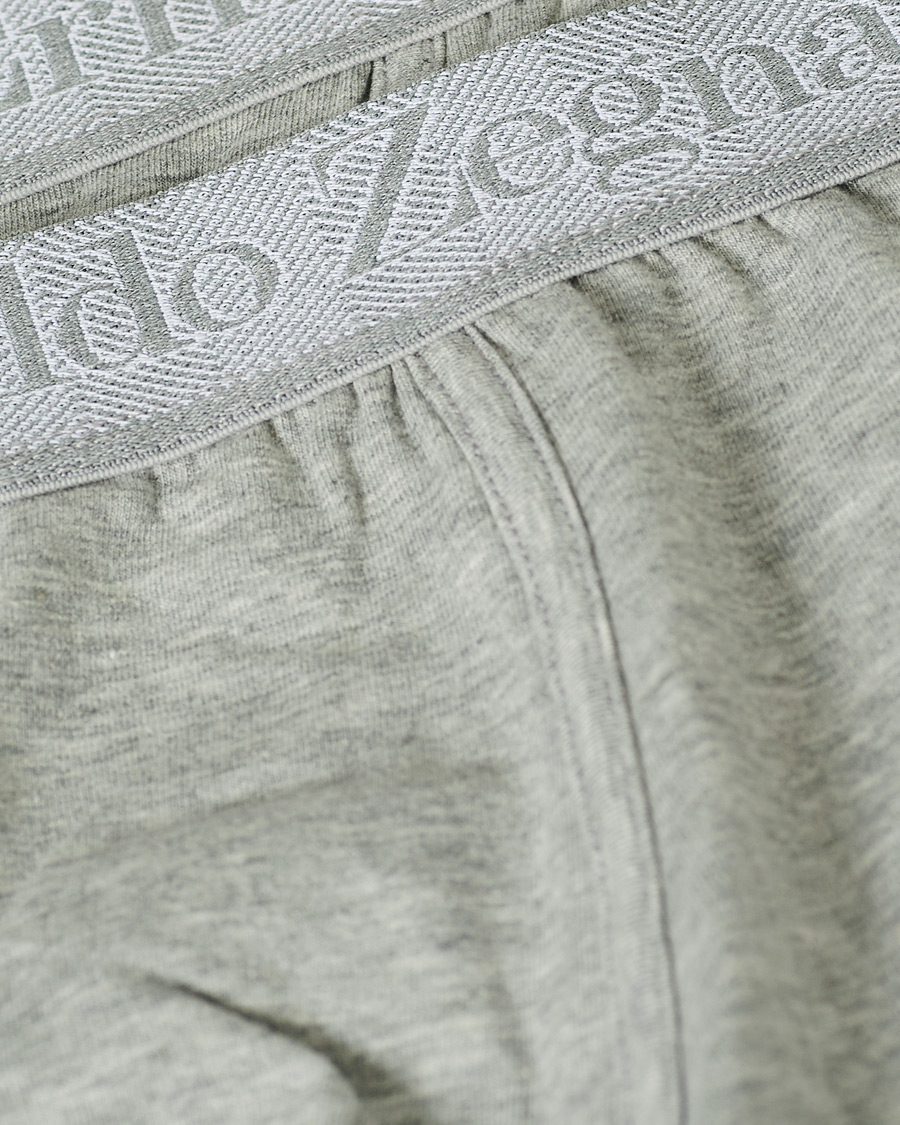 Heren | Ondergoed | Zegna | Cotton Stretch Boxer Bi-Pack Grey Heather