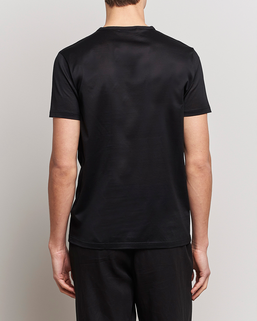 Heren | T-shirts | Zegna | Filoscozia Fine Cotton Crew Neck T-Shirt Black