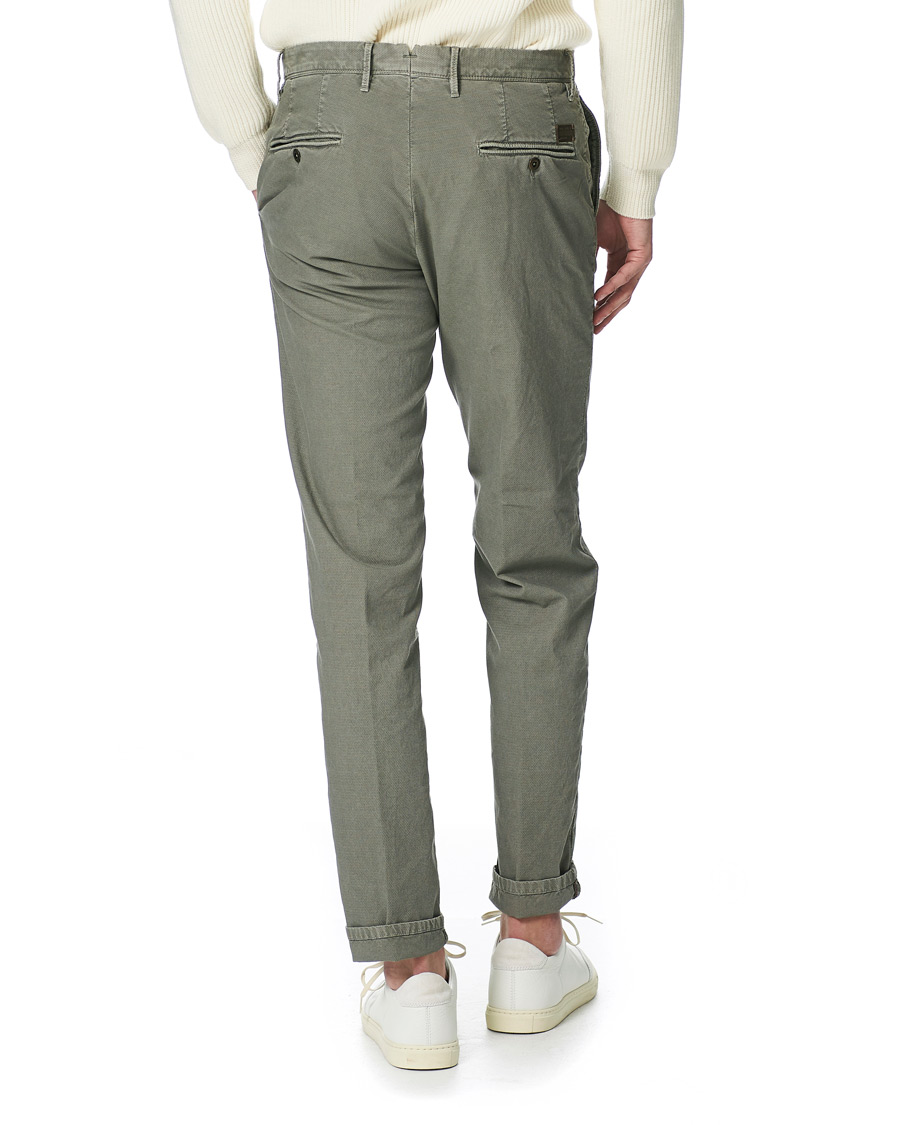 Heren | Broeken | Incotex | Easy Fit Selvedge Cotton Chinos Stone Grey