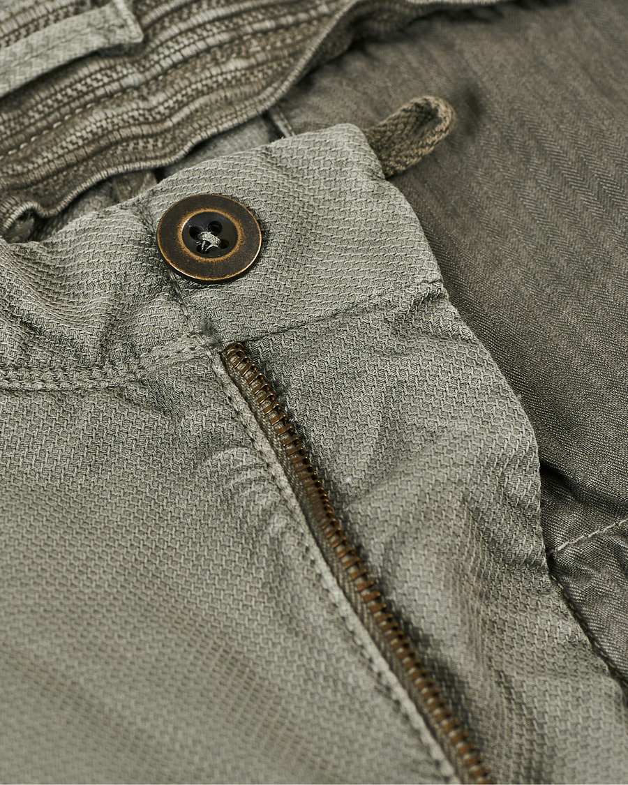 Heren | Broeken | Incotex | Easy Fit Selvedge Cotton Chinos Stone Grey