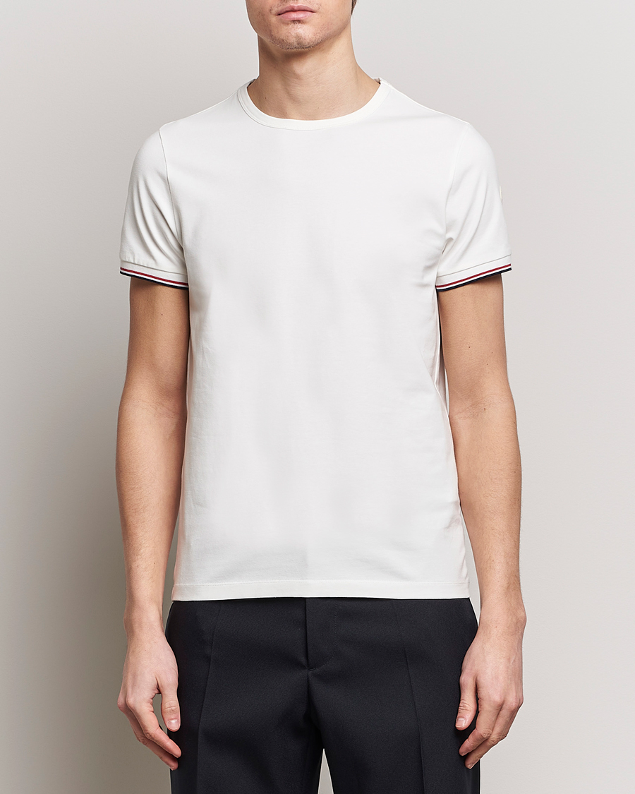 Heren | T-shirts met korte mouwen | Moncler | Shoulder Logo T-Shirt Off White