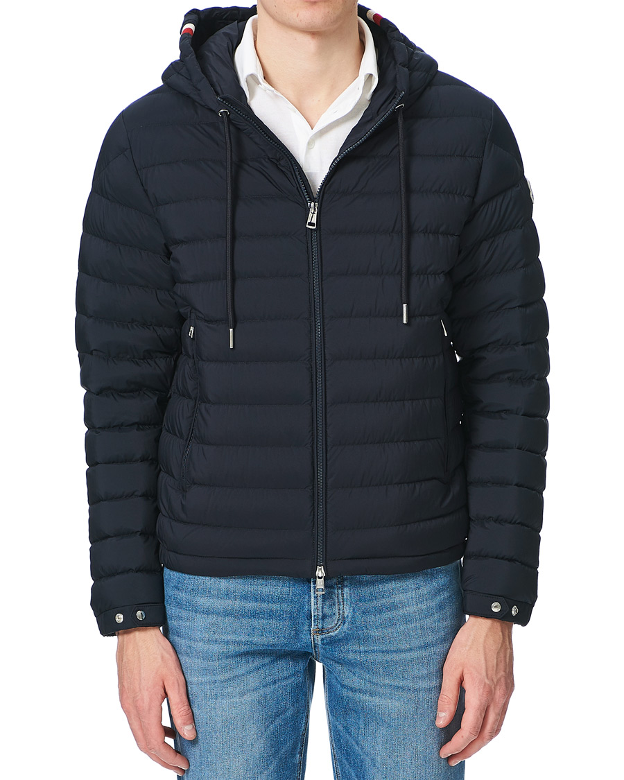 Heren | Jassen | Moncler | Eus Down Hooded Jacket Navy
