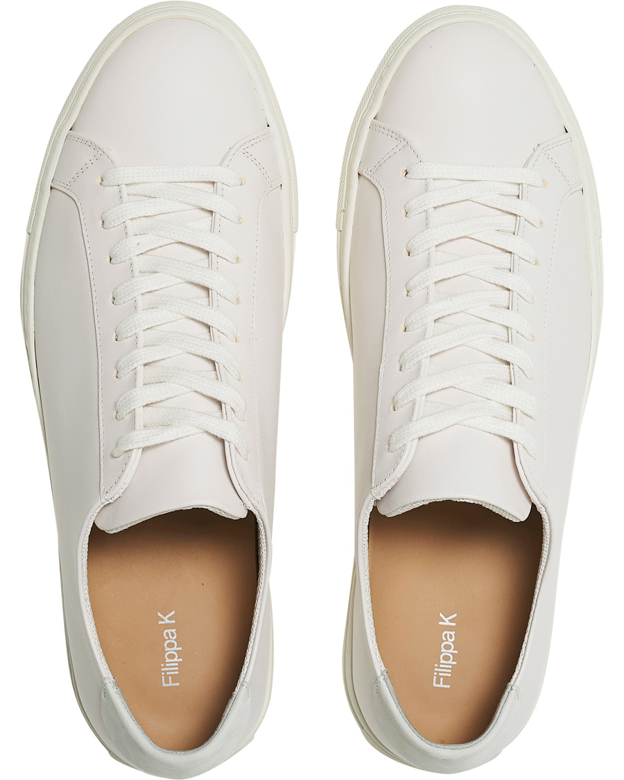 Heren | Filippa K Morgan Leather Sneakers White | Filippa K | Morgan Leather Sneakers White