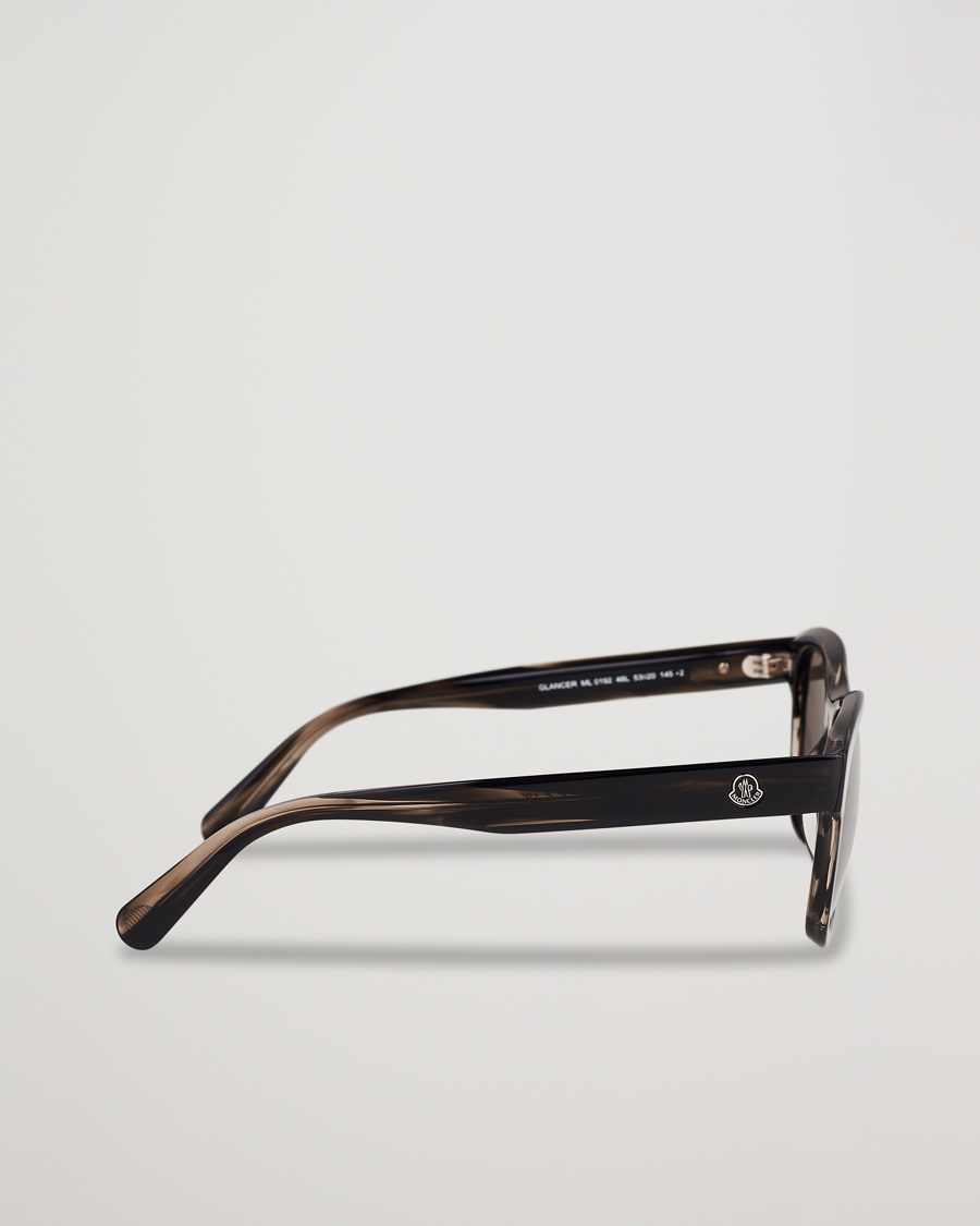 Heren | Moncler Lunettes ML0192 Sunglasses Shiny Dark Brown/Roviex Mirror | Moncler Lunettes | ML0192 Sunglasses Shiny Dark Brown/Roviex Mirror