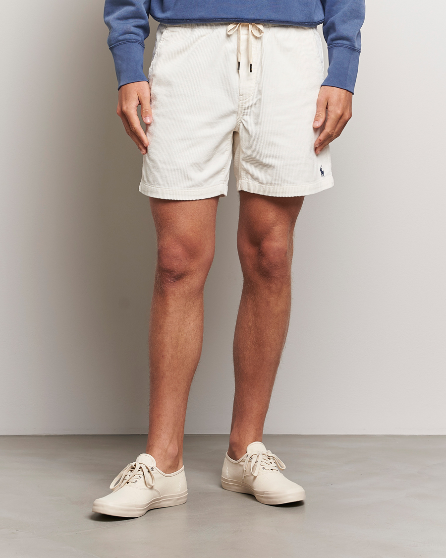 Men |  | Polo Ralph Lauren | Prepster Corduroy Drawstring Shorts Warm White