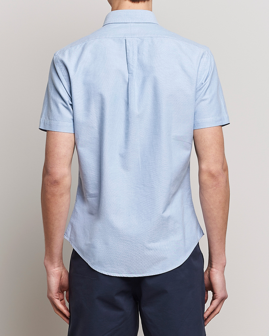 Heren | Overhemden | Polo Ralph Lauren | Slim Fit Oxford Short Sleeve Shirt Blue