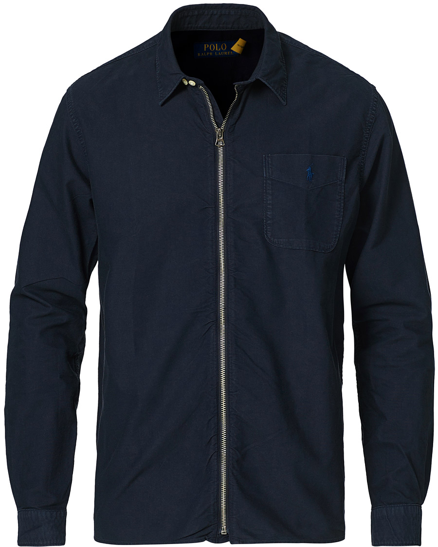 Heren | Overhemden | Polo Ralph Lauren | Zip Oxford Garment Dyed Shirt Navy