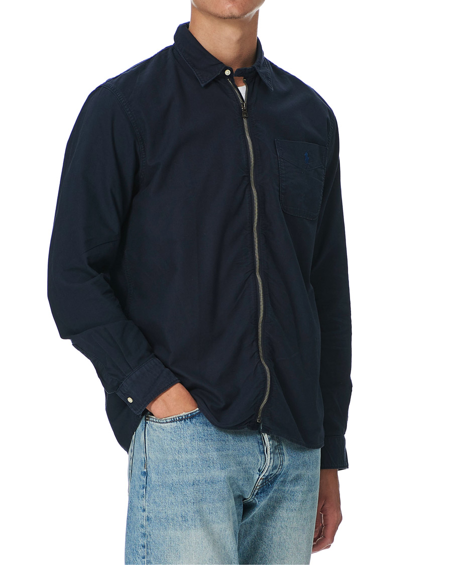 Heren | Overhemden | Polo Ralph Lauren | Zip Oxford Garment Dyed Shirt Navy
