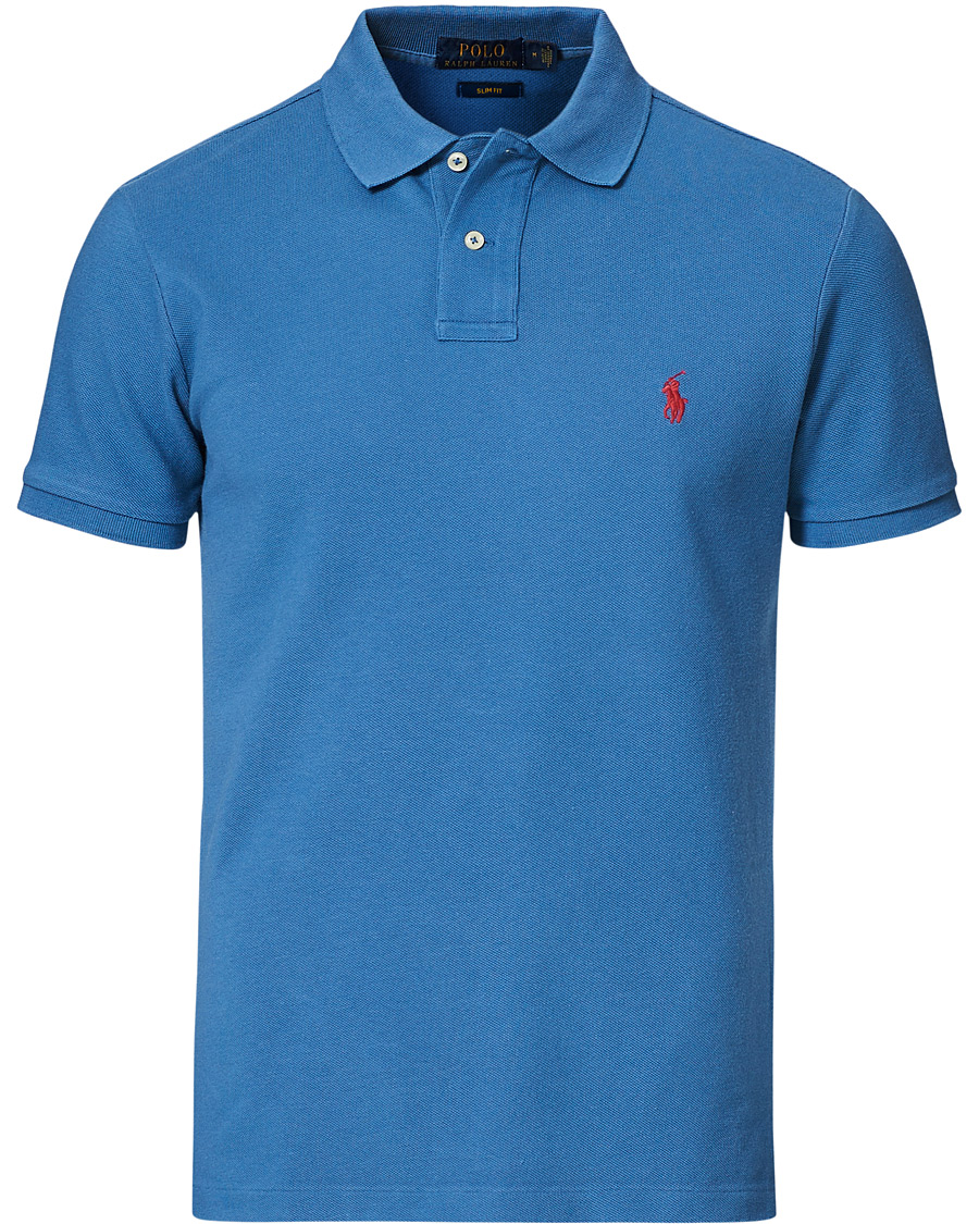 Heren | Polo's | Polo Ralph Lauren | Slim Fit Polo Delta Blue