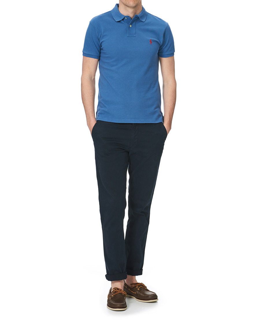 Heren | Polo's | Polo Ralph Lauren | Slim Fit Polo Delta Blue