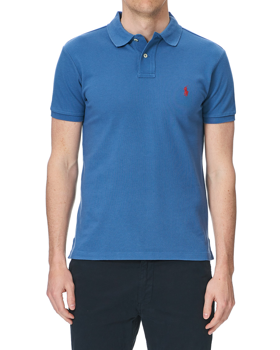 Heren | Polo's | Polo Ralph Lauren | Slim Fit Polo Delta Blue
