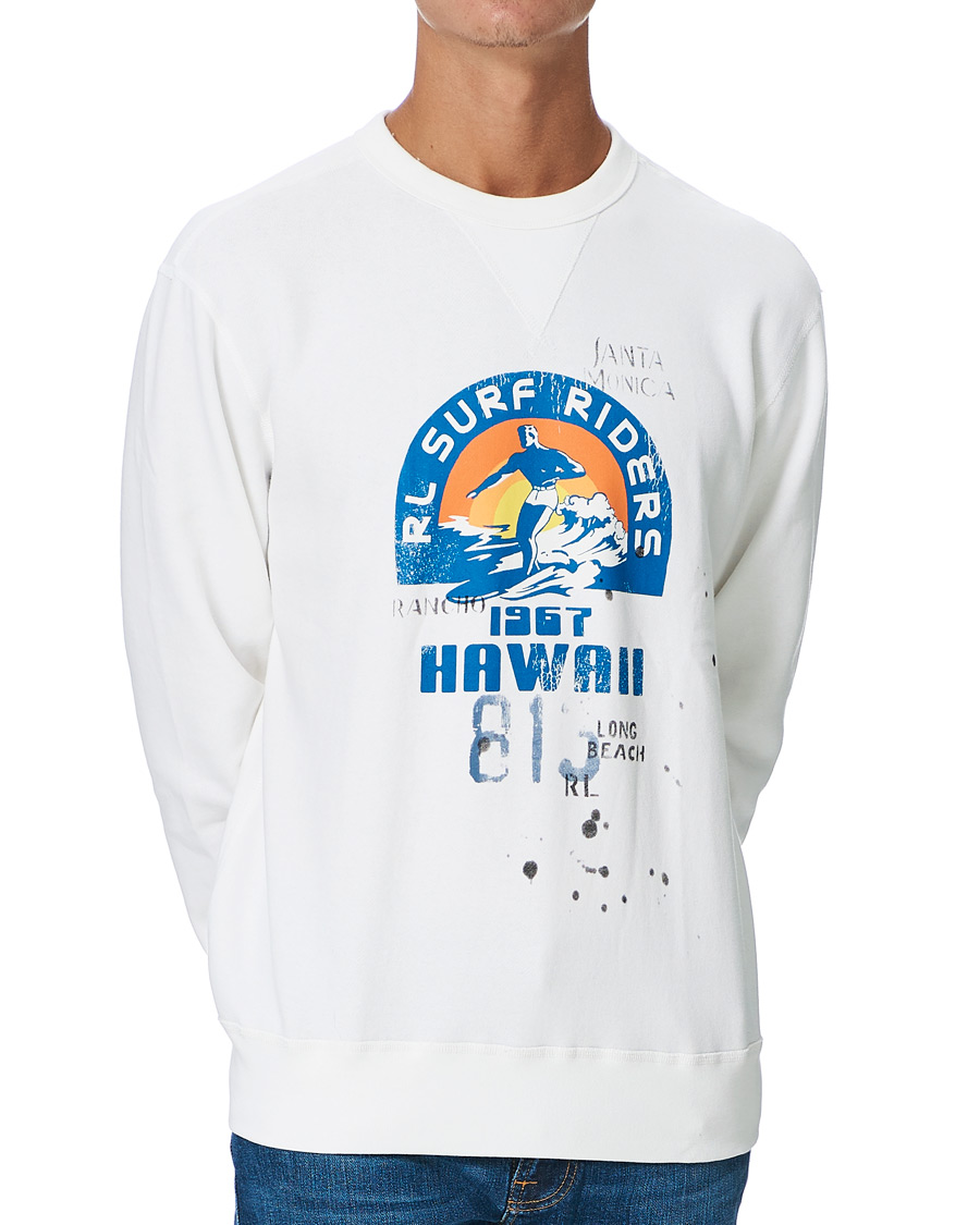 Heren | Truien | Polo Ralph Lauren | Surf Riders Crew Neck Sweatshirt White