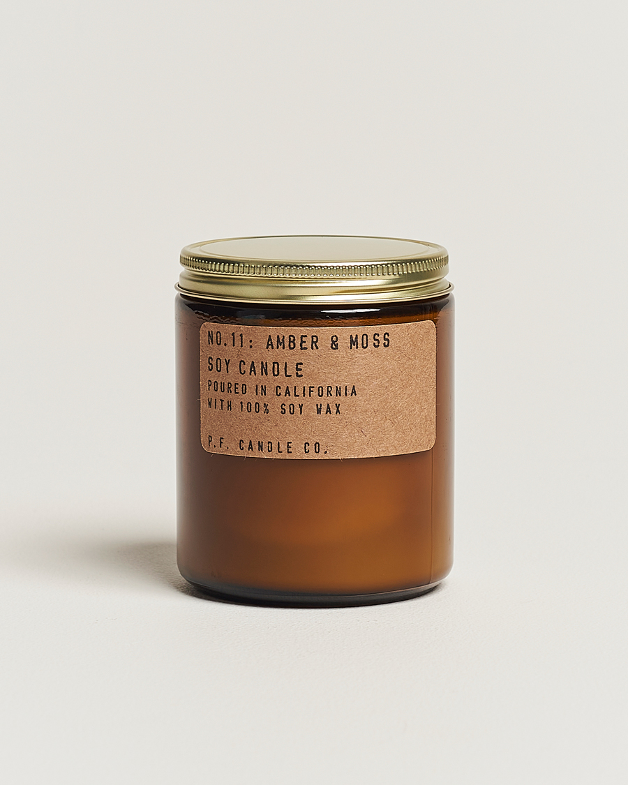 Heren | Geurkaarsen | P.F. Candle Co. | Soy Candle No. 11 Amber & Moss 204g