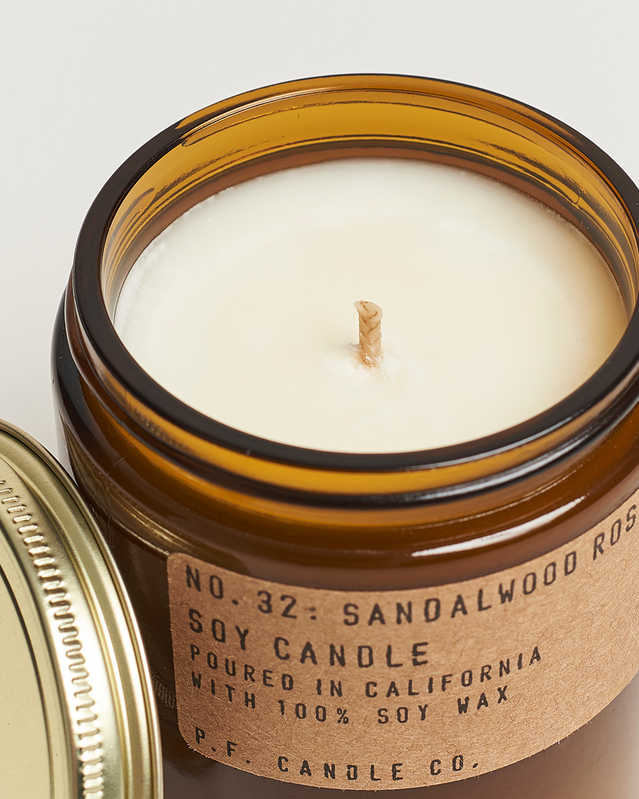 Heren | Geurkaarsen | P.F. Candle Co. | Soy Candle No. 32 Sandalwood Rose 204g