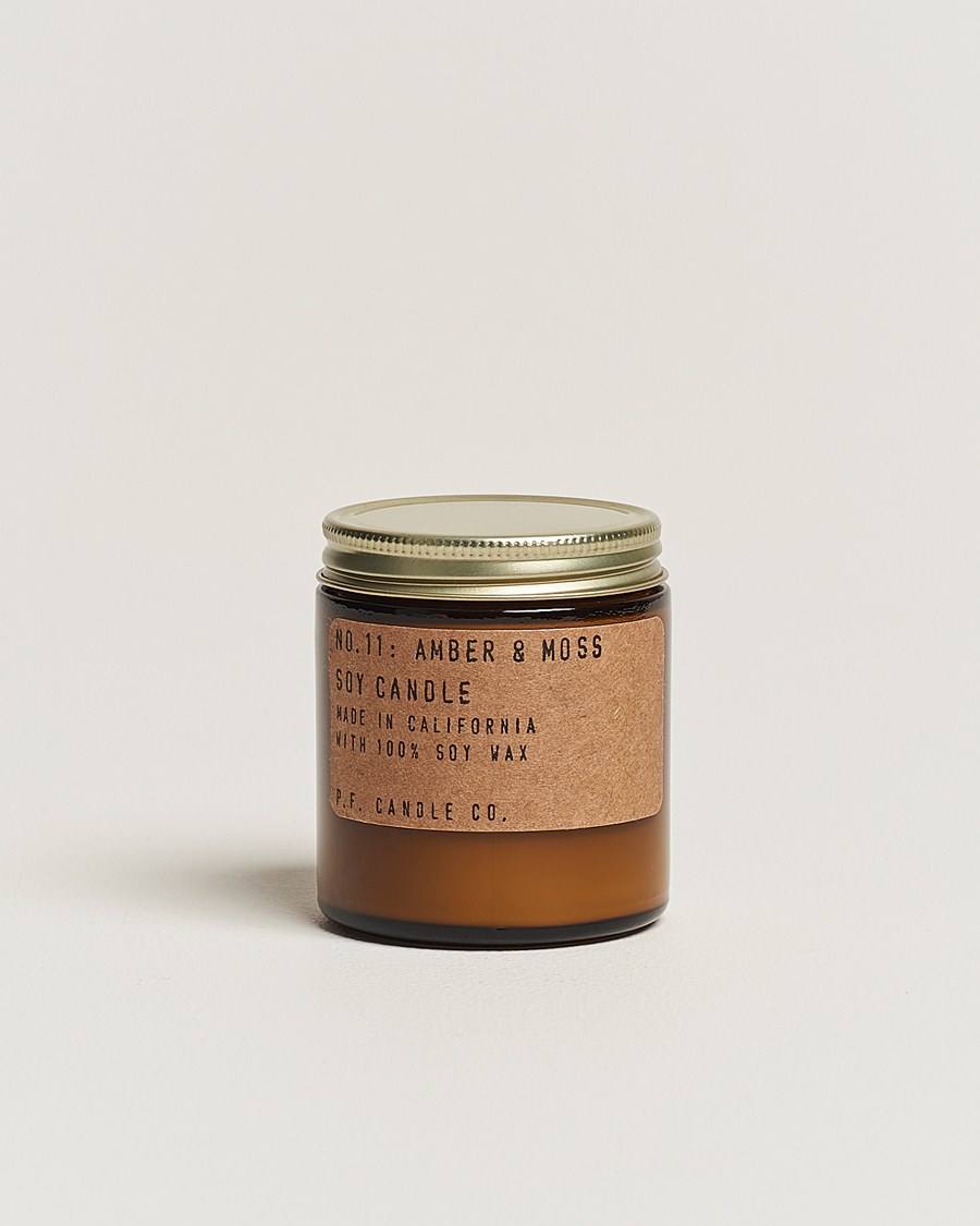 Heren | Geurkaarsen | P.F. Candle Co. | Soy Candle No. 11 Amber & Moss 99g