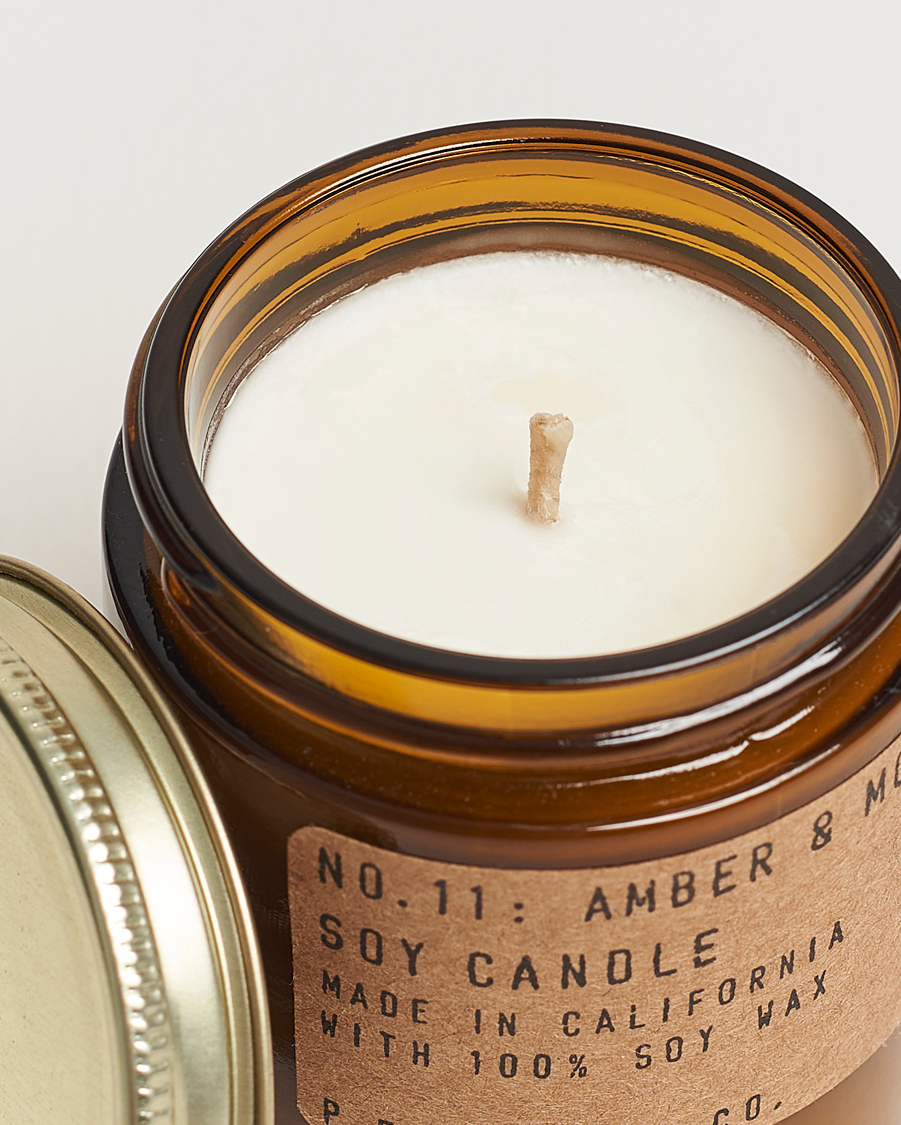 Heren | Geurkaarsen | P.F. Candle Co. | Soy Candle No. 11 Amber & Moss 99g