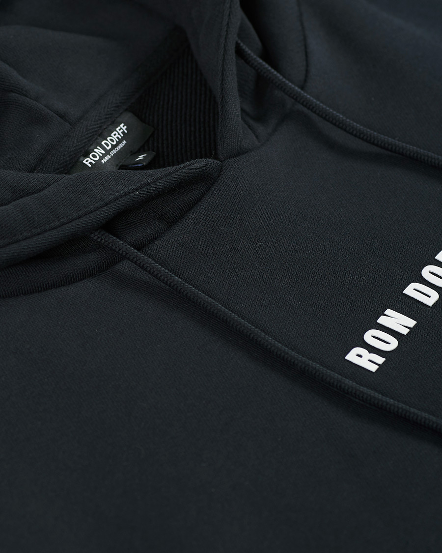 Heren | Truien | Ron Dorff | Pocket Hoodie Black