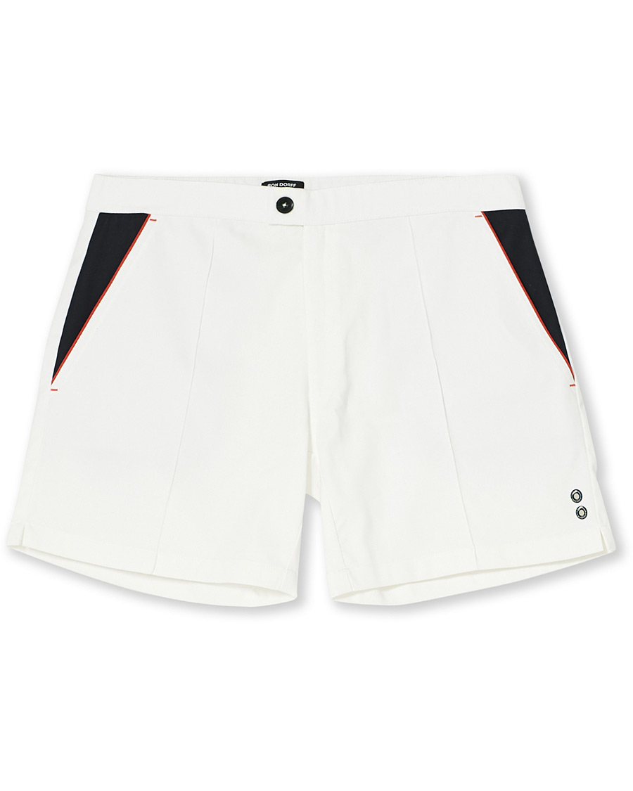 Heren | Korte broek | Ron Dorff | Tri-Color Tennis Shorts Off White