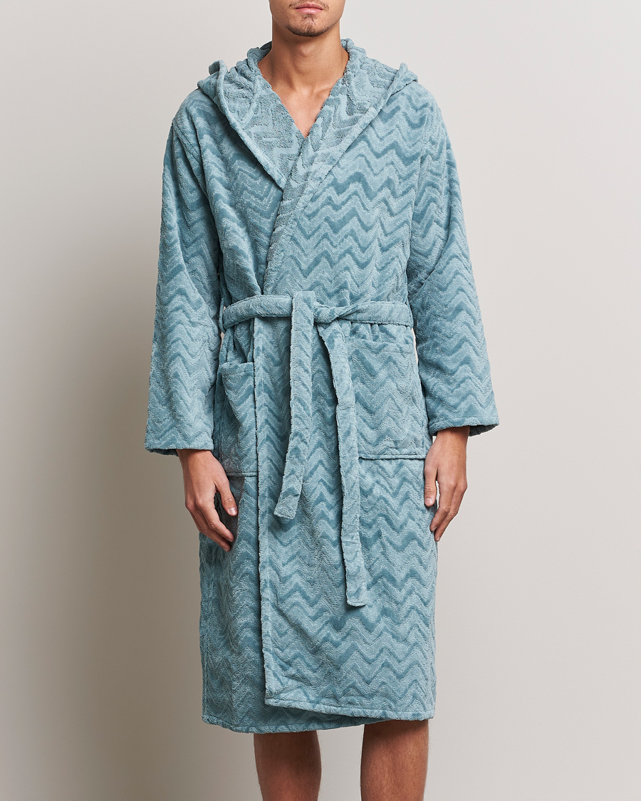 Heren |  | Missoni Home | Rex Bathrobe Light Blue