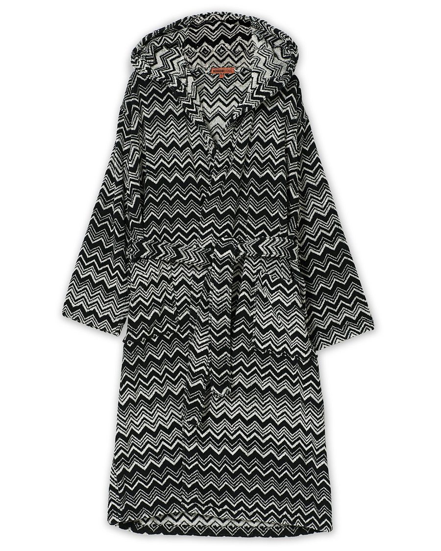 Heren | | Missoni Home | Keith Bathrobe Black/White