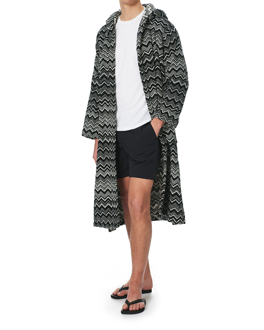 Heren | | Missoni Home | Keith Bathrobe Black/White