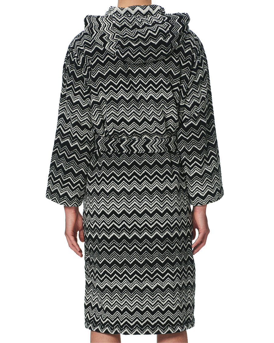 Heren | | Missoni Home | Keith Bathrobe Black/White