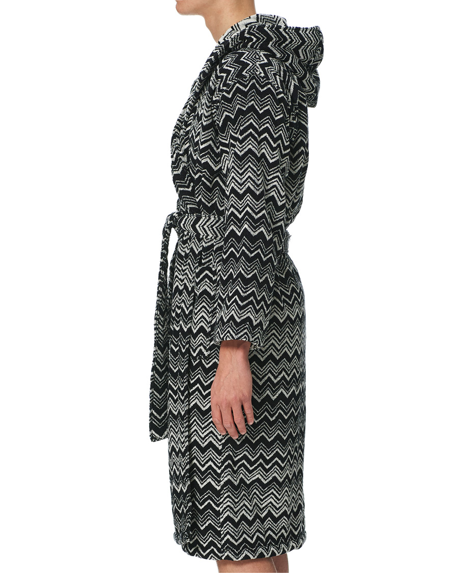 Heren | | Missoni Home | Keith Bathrobe Black/White