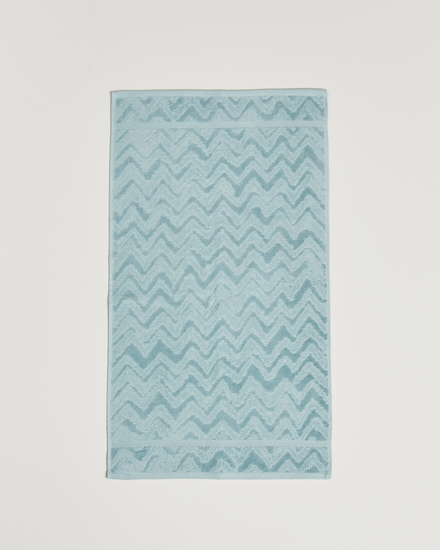 Heren | Stoffen | Missoni Home | Rex Hand Towel 40x70cm Light Blue