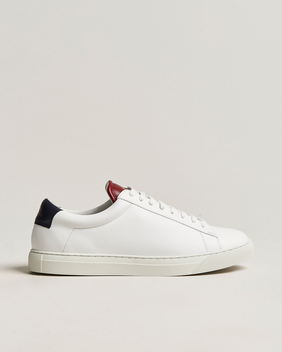 Heren | Zespà ZSP4 Nappa Leather Sneakers White/France | Zespà | ZSP4 Nappa Leather Sneakers White/France