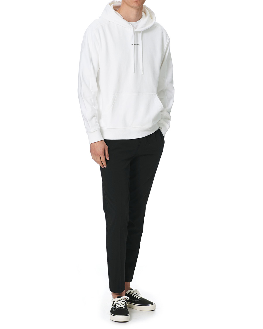 Heren | Truien | Calvin Klein Jeans | Micro Branding Hoodie Bright White
